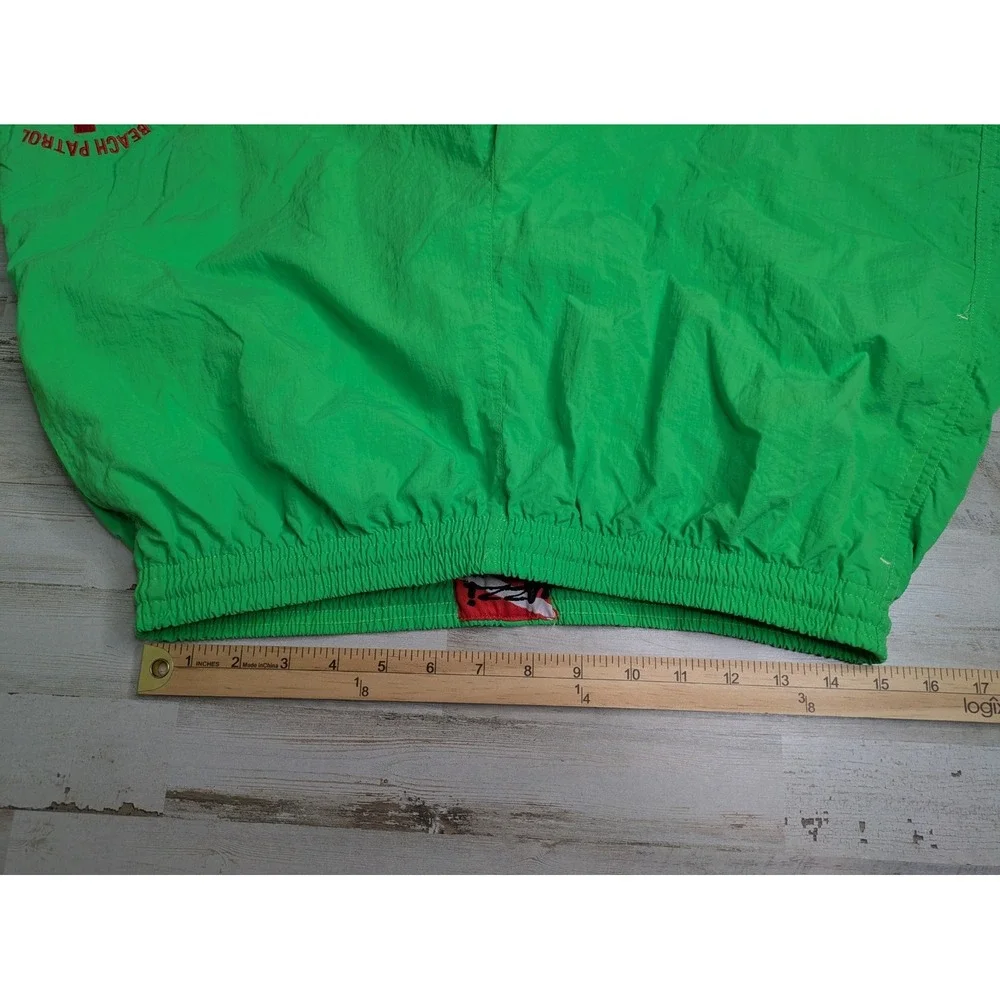 Uzzi Amphibious Gear Nylon Shorts Green Large Vintage 90s Lined Beach Patrol